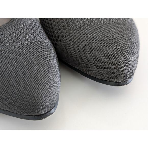 Eileen Fisher Kiss Stretch Knit Pumps Gray Size 7 Comfortable Slip-On Shoes $195 - Picture 5 of 6